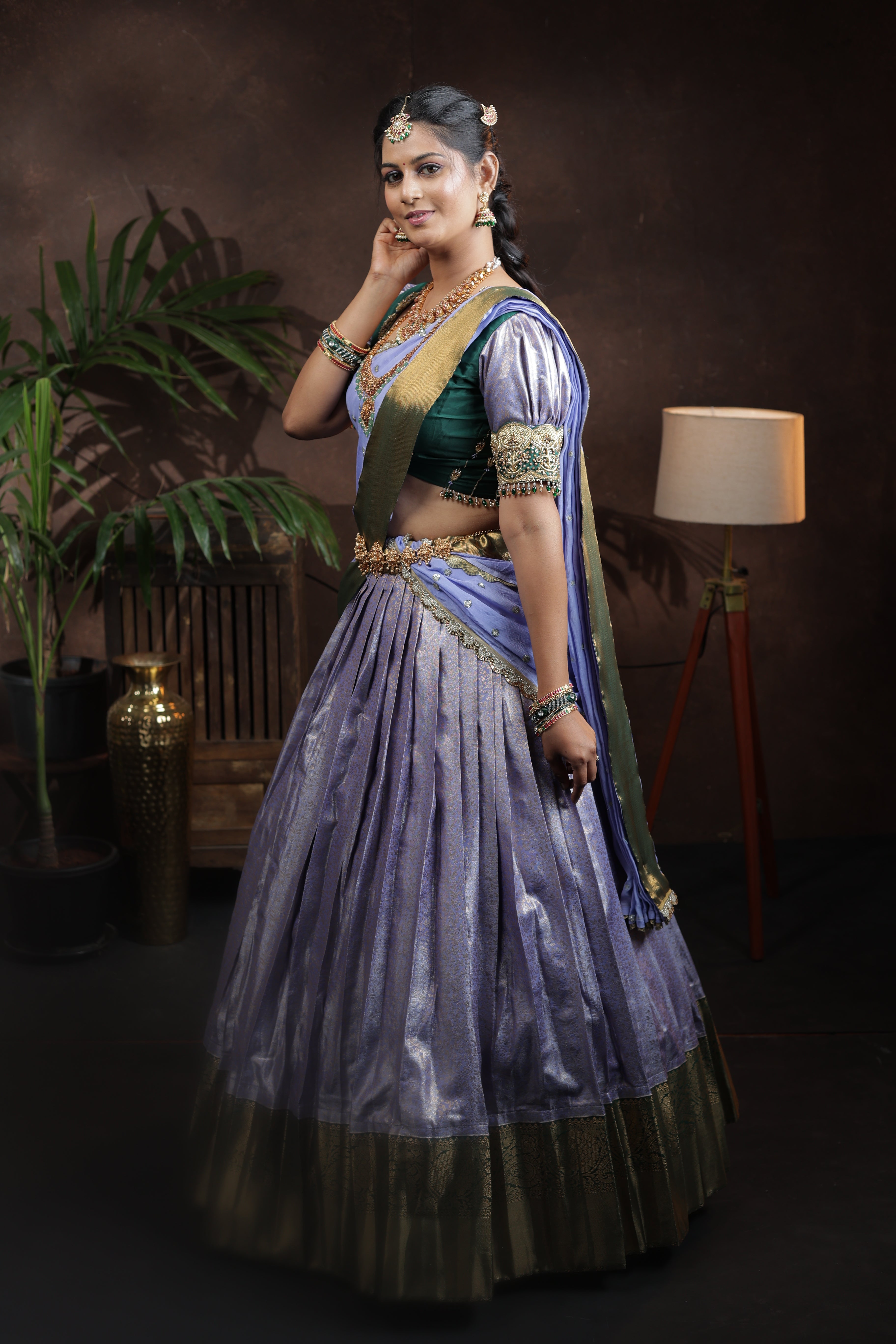 Parvati –  Kanchipuram Silk Lehenga Set