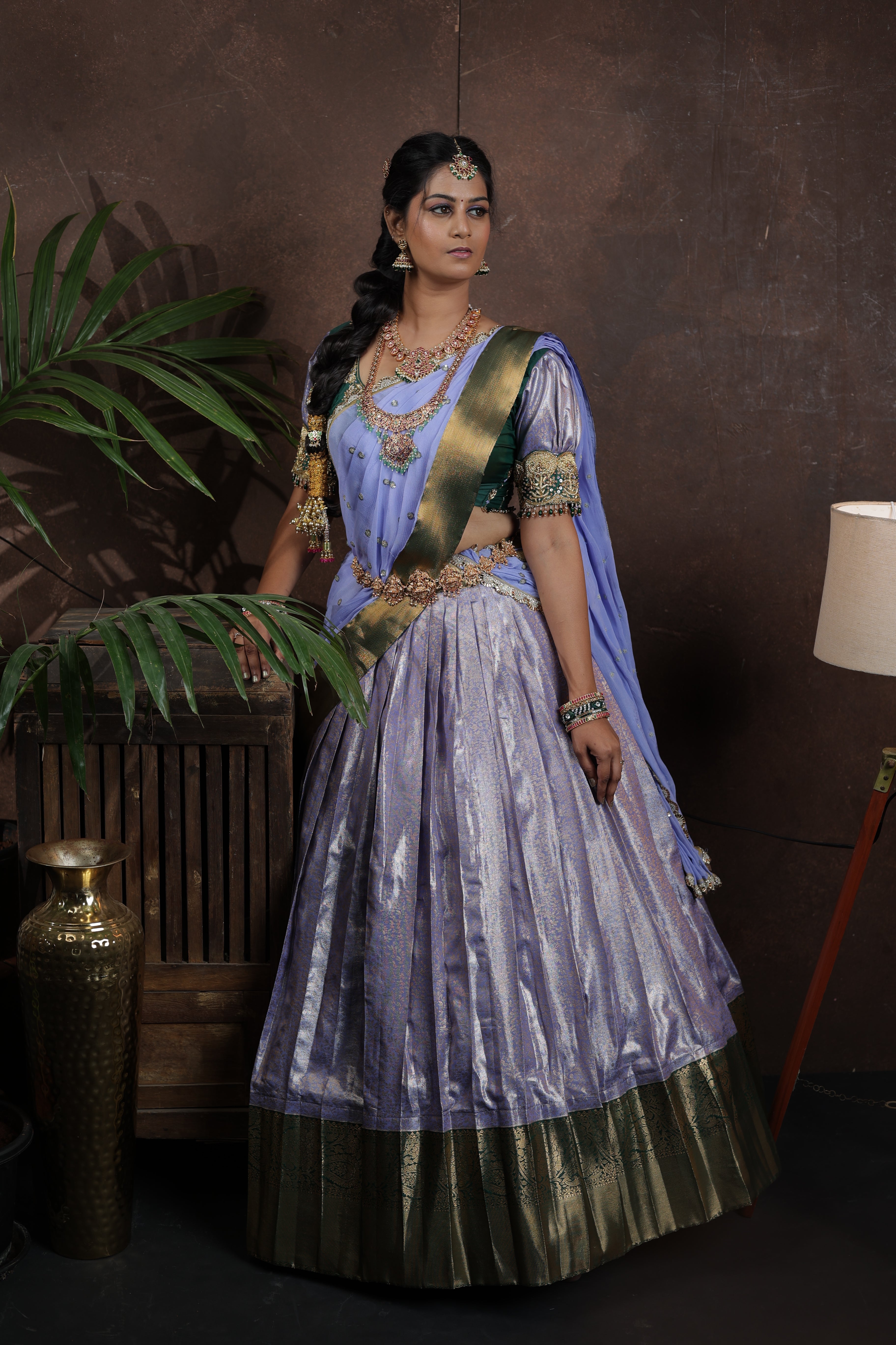 Parvati –  Kanchipuram Silk Lehenga Set