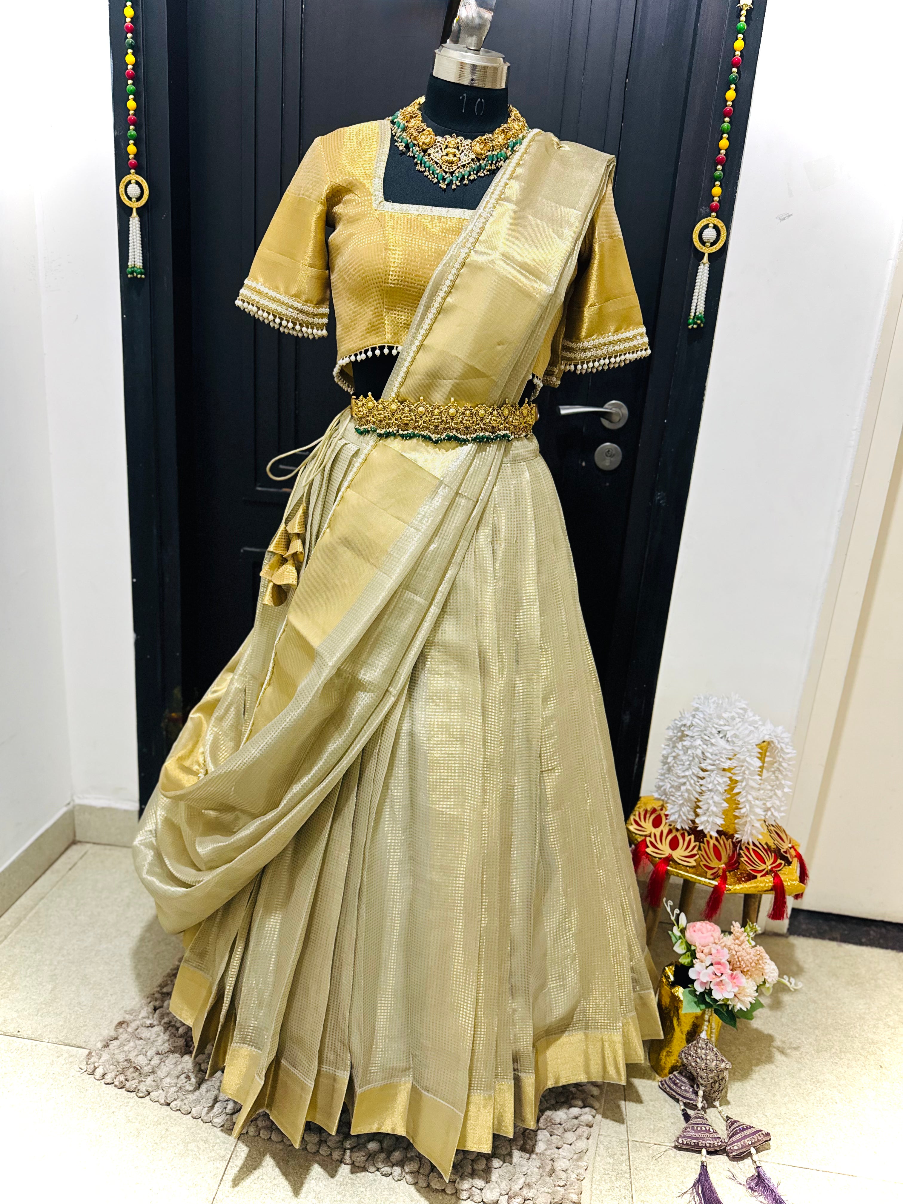 Sumitra - Gold Lehenga