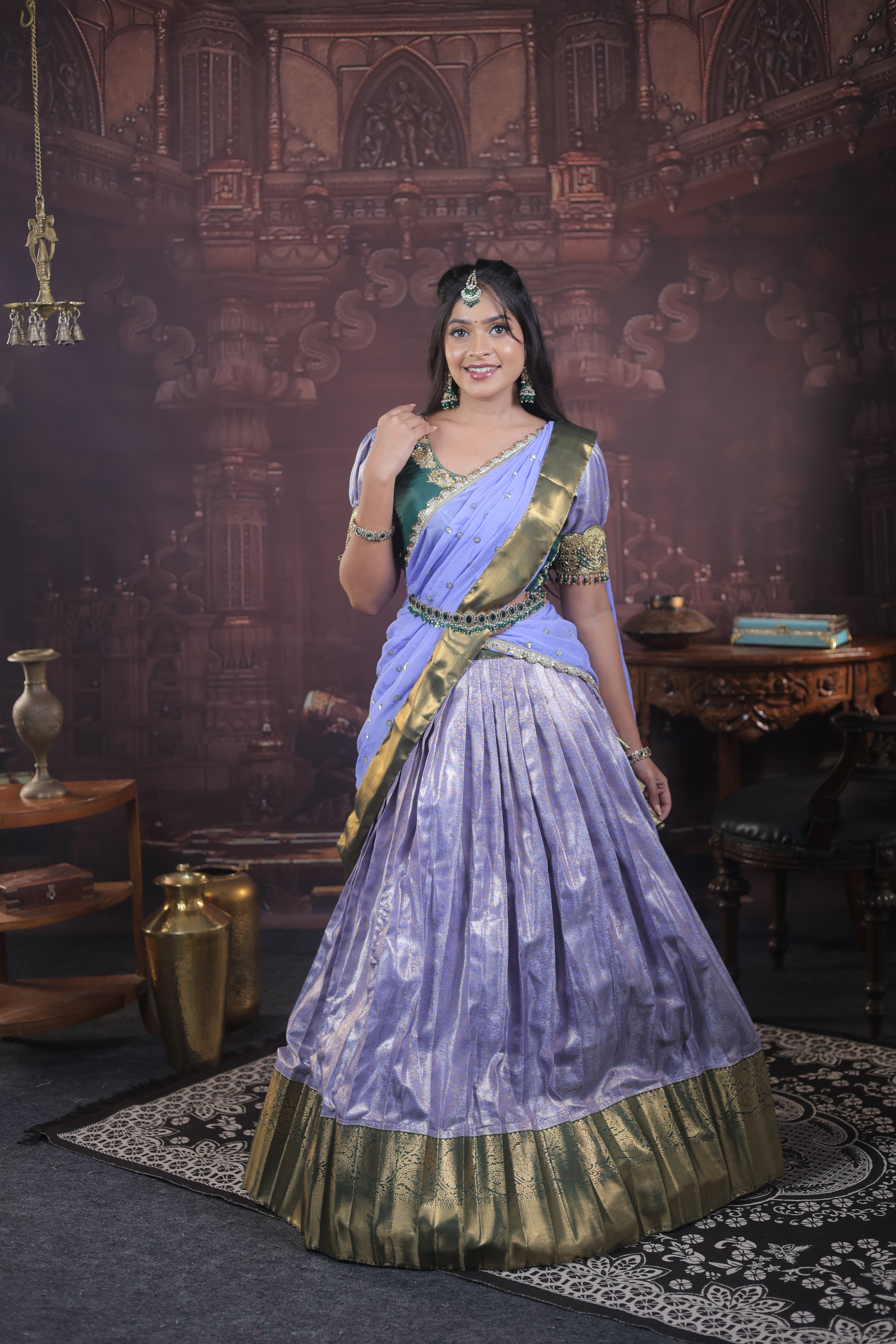 Parvati –  Kanchipuram Silk Lehenga Set