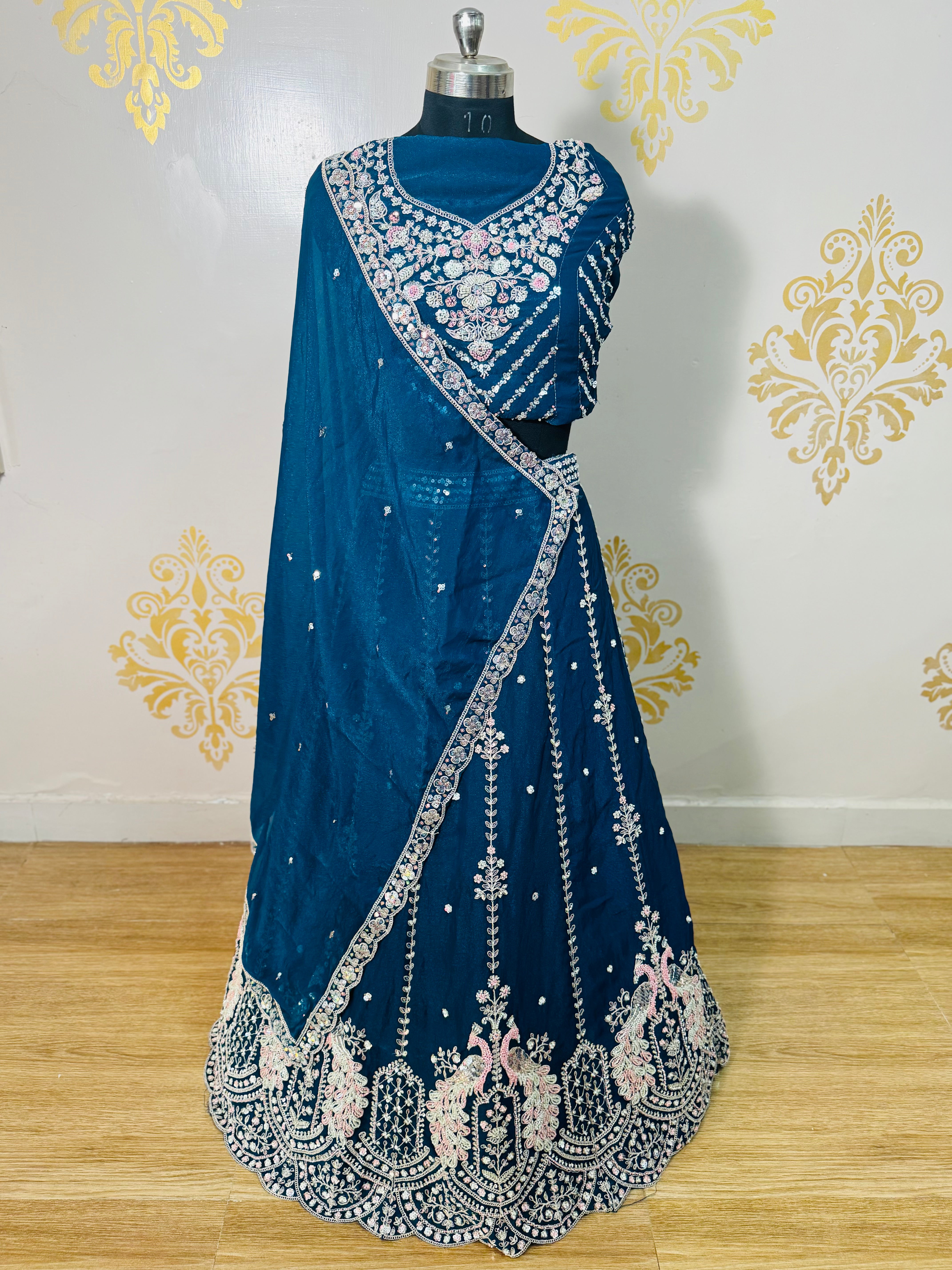 Chamandhi -  Grand wedding Peacock  lehengha