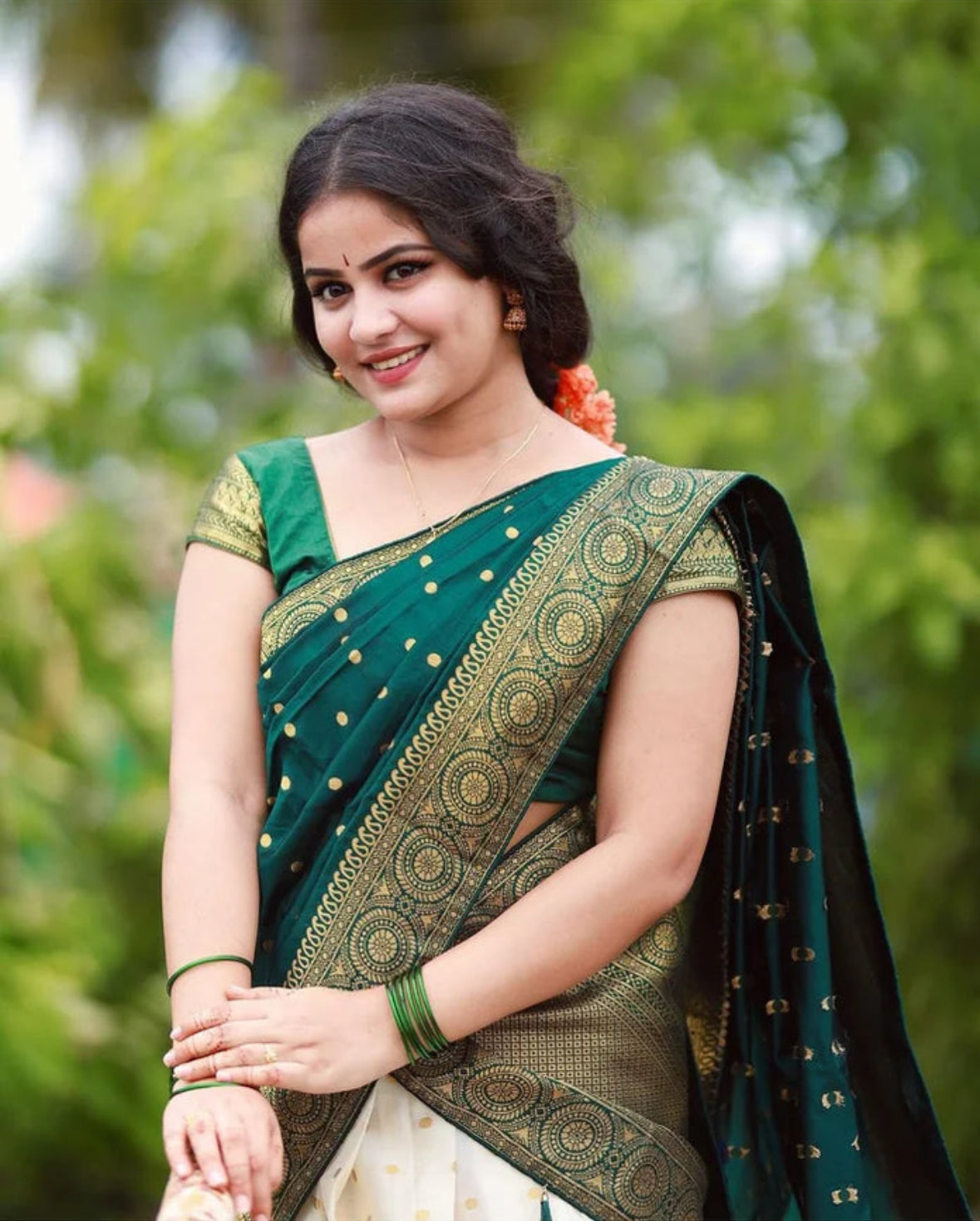 Sunandha- South Indian Festival Traditional Half Saree
