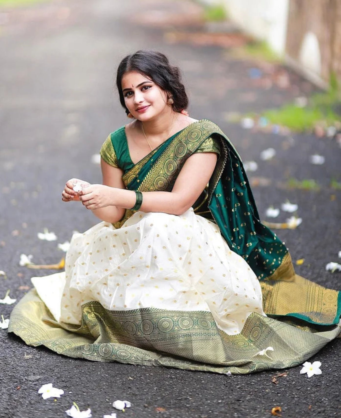 Sunandha- South Indian Festival Traditional Half Saree