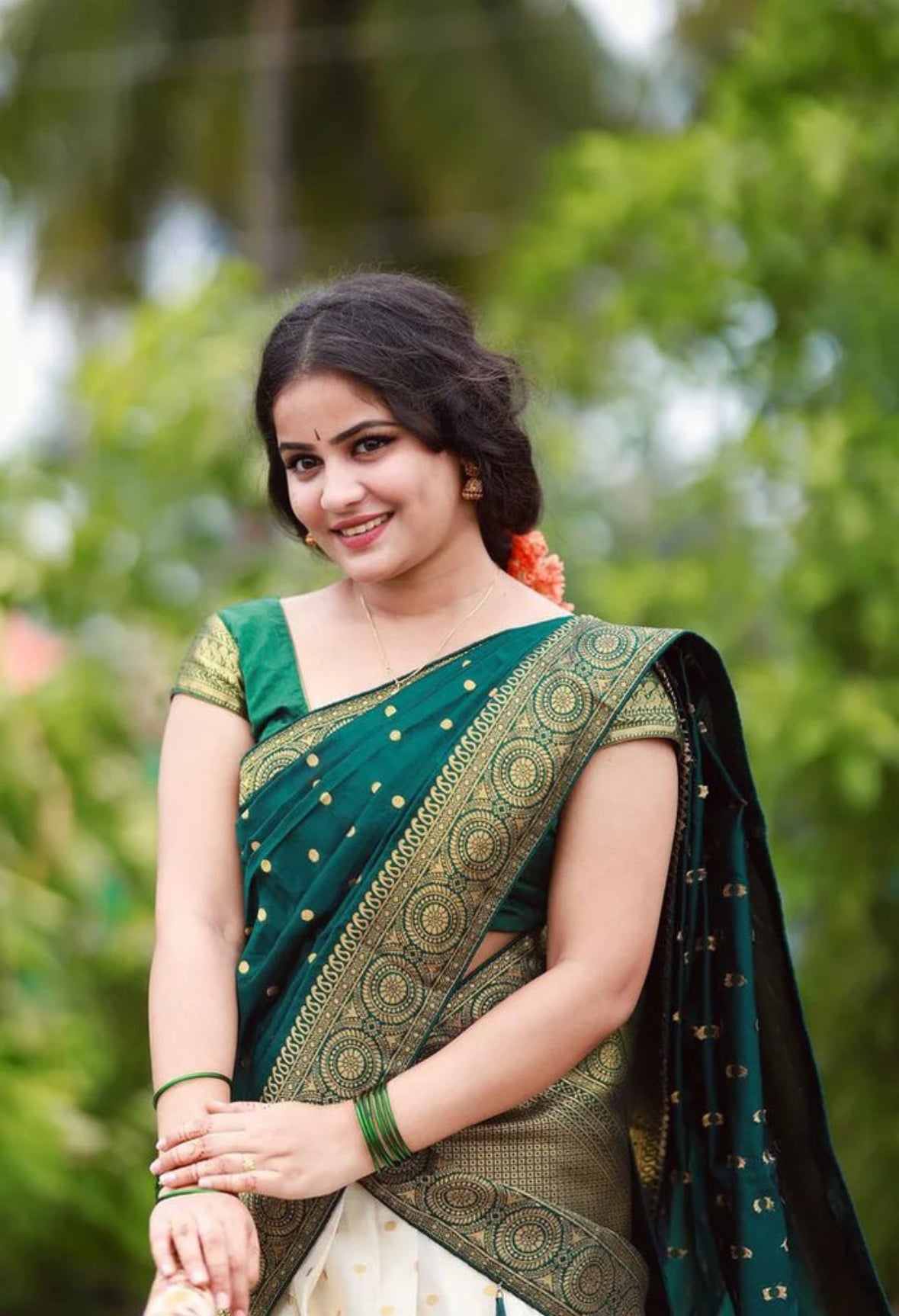 Sunandha- South Indian Festival Traditional Half Saree