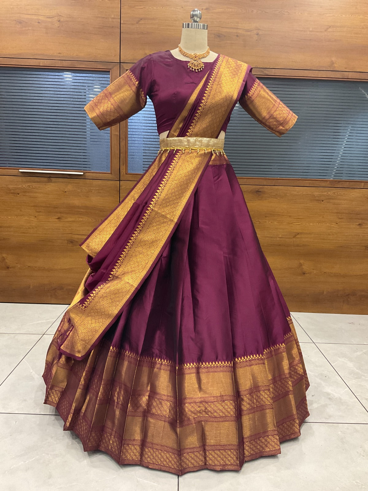 Rukmani- South Indian Festival Traditional Half Saree