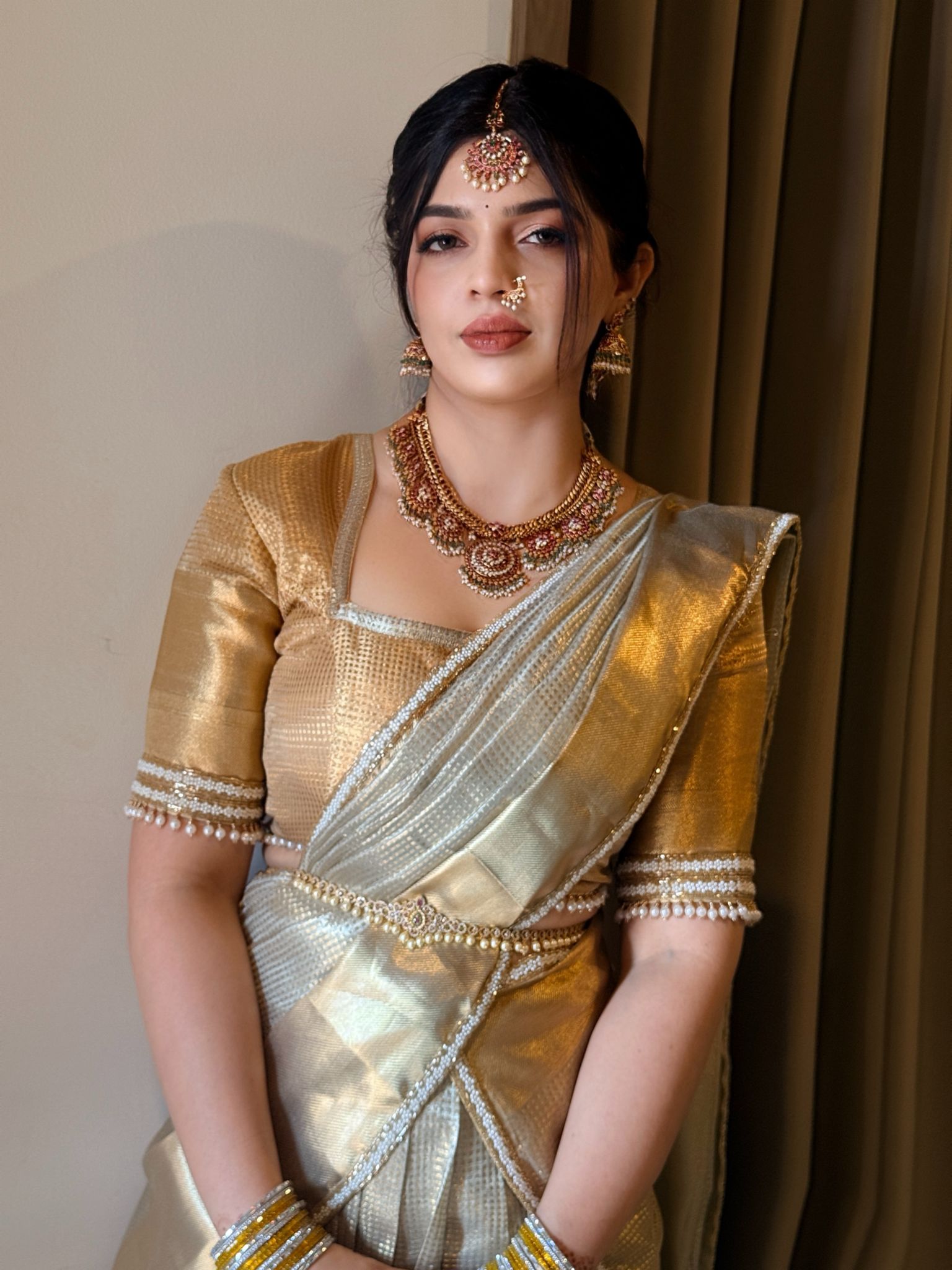 Sumitra - Gold Lehenga