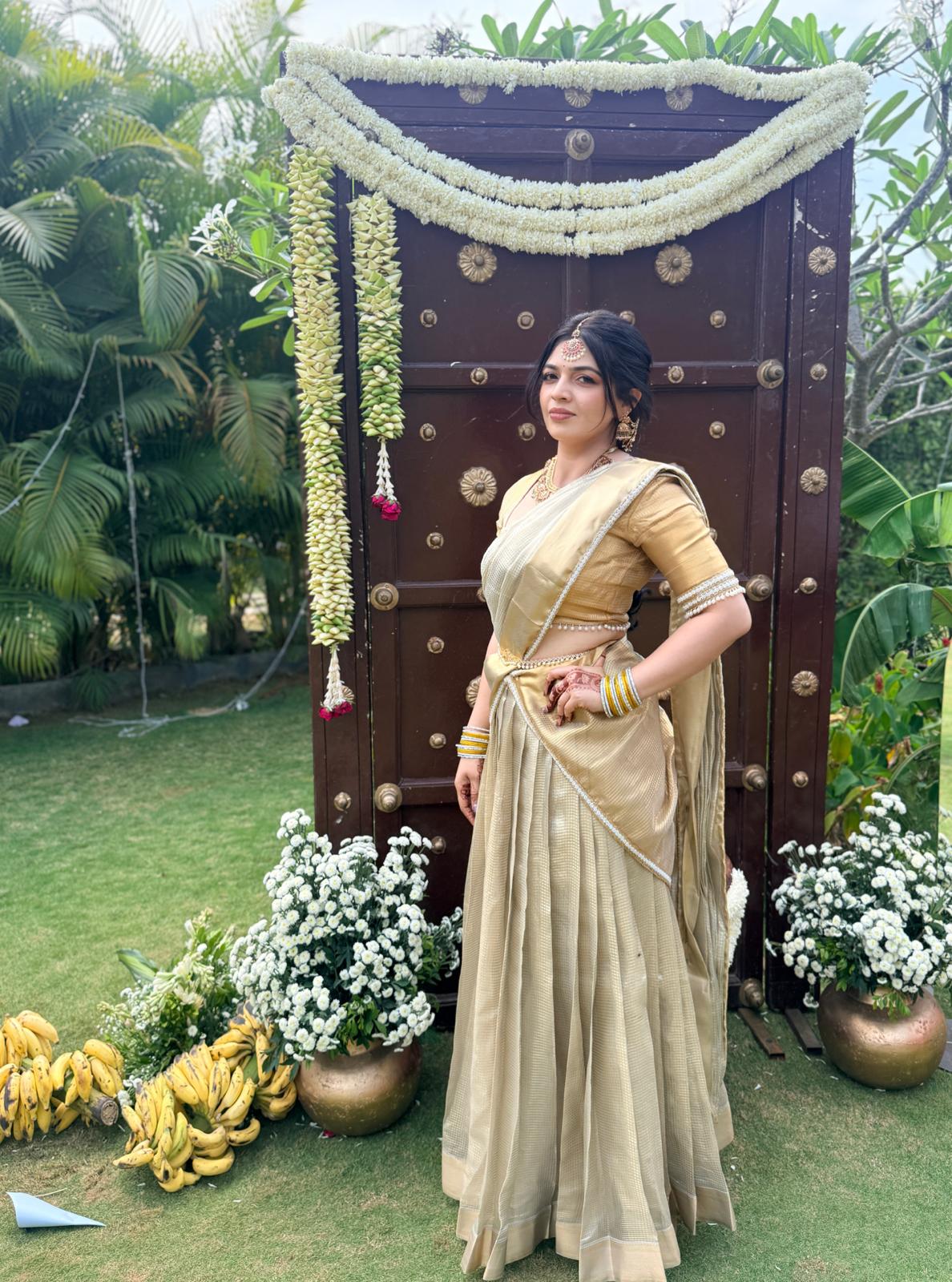 Sumitra - Gold Lehenga